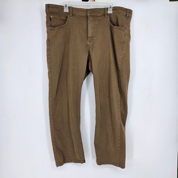 DL1961 Other - DL1961 Jeans Mens 40x32 Russell Slim Straight Fit Pants Stretch Droit Tan Khakis